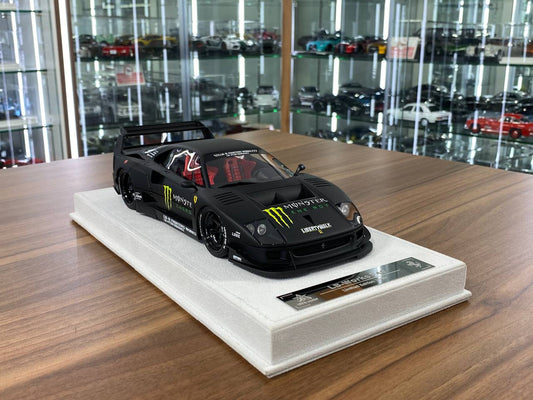 1/18 Resin Model BBA Car Model Ferrari F40 LB Works Monster Decal matt black Limited to 30 Pcs.