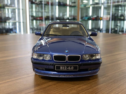 1/18 Resin BMW Alpina B12 6.0 E38 1999 - Blue by OttOMobile - Limited 3000 pcs