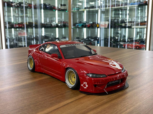 1/18 Resin Nissan Silvia S15 Rocket bunny - Red by OttOMobile - Limited 2000 pcs