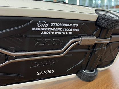 1/18 Resin Mercedes-Benz 280 CE AMG (C123) 199 - Artic White by OttOMobile - Limited 250 pcs