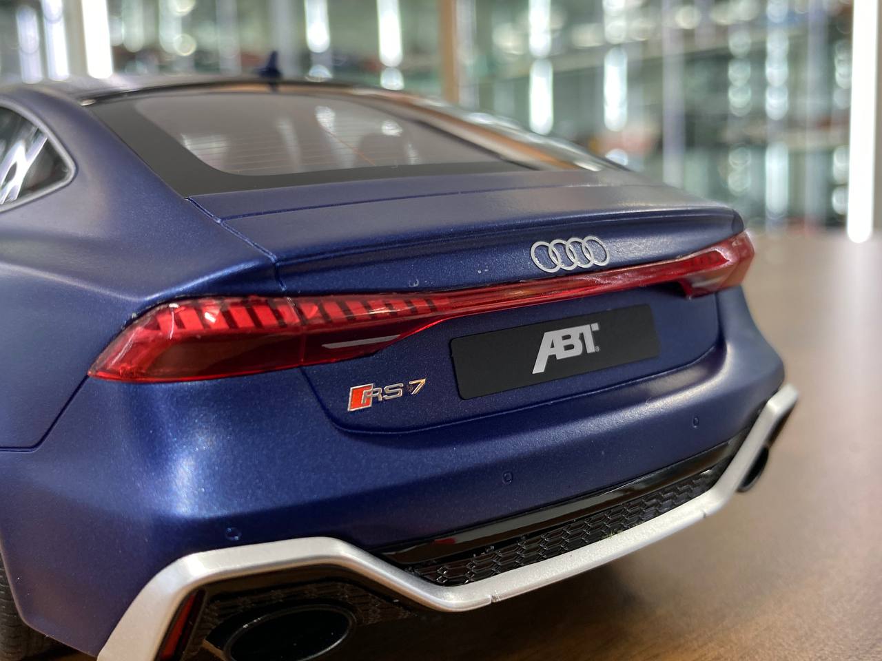 1/18 Resin Audi RS 7 ABT Sportline 2020  - Matt Blue by GT Spirit - Limited 999 pcs