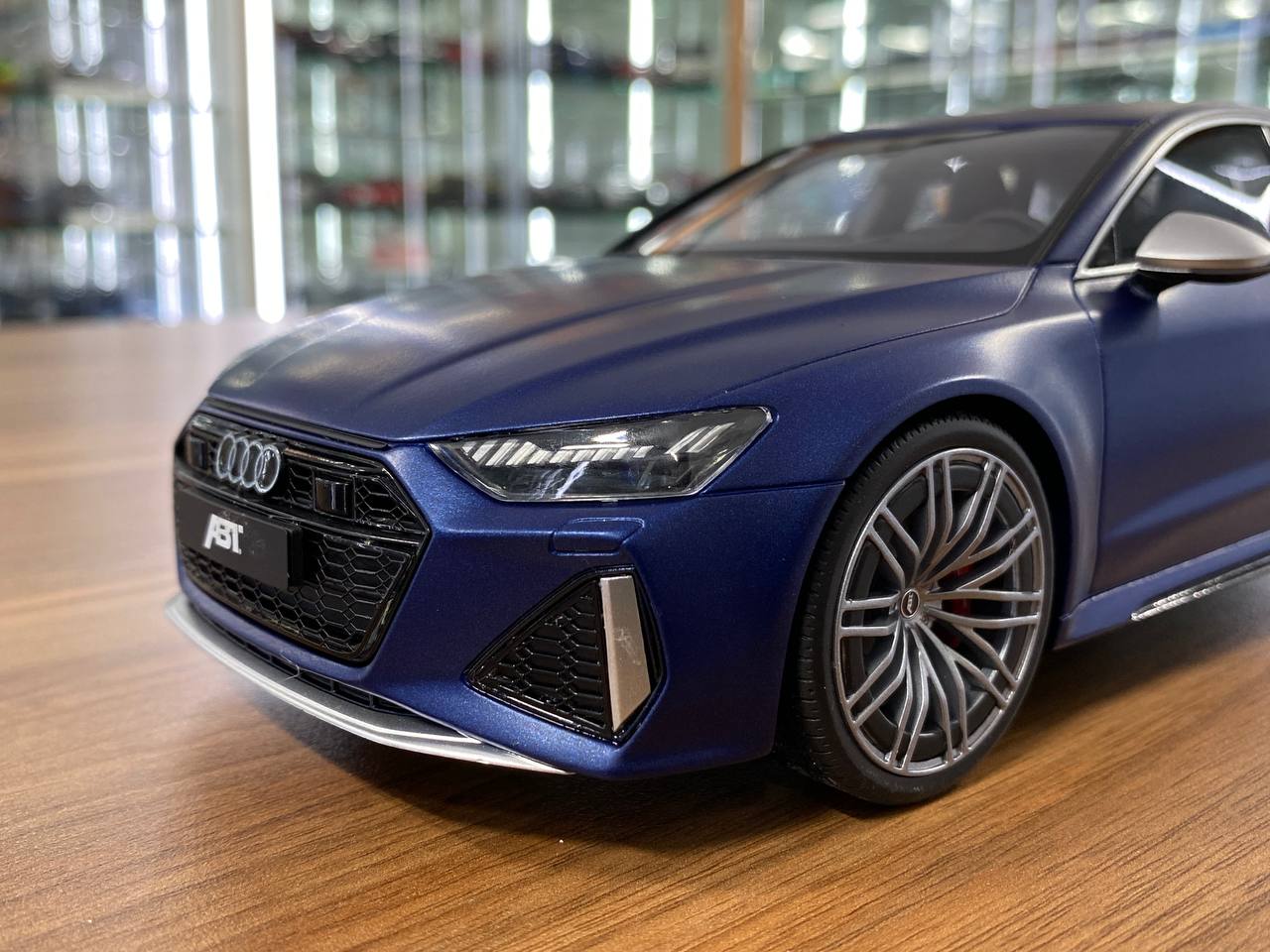 1/18 Resin Audi RS 7 ABT Sportline 2020  - Matt Blue by GT Spirit - Limited 999 pcs