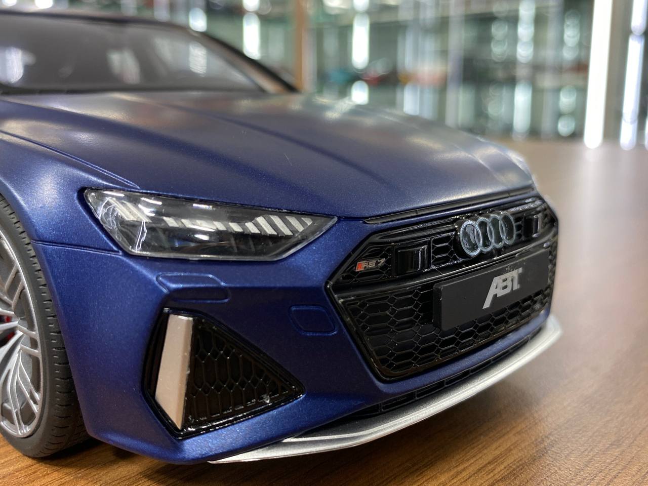 1/18 Resin Audi RS 7 ABT Sportline 2020  - Matt Blue by GT Spirit - Limited 999 pcs