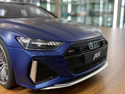1/18 Resin Audi RS 7 ABT Sportline 2020  - Matt Blue by GT Spirit - Limited 999 pcs