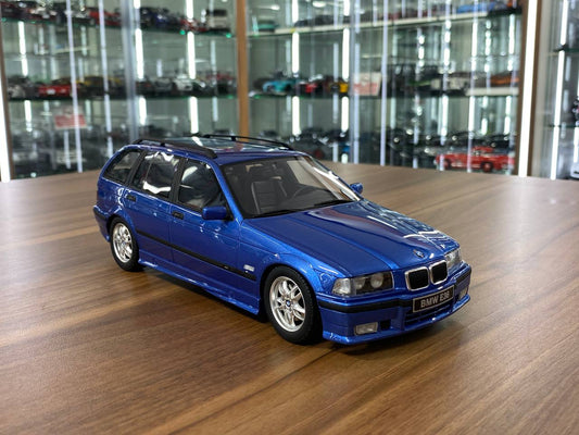 1/18 Resin BMW 328i E36 Touring M Pack 1997  - Blue by OttOMobile - Limited 4000 pcs