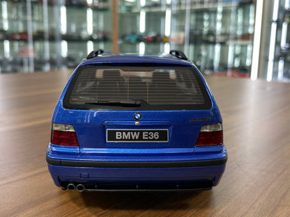 1/18 Resin BMW 328i E36 Touring M Pack 1997  - Blue by OttOMobile - Limited 4000 pcs