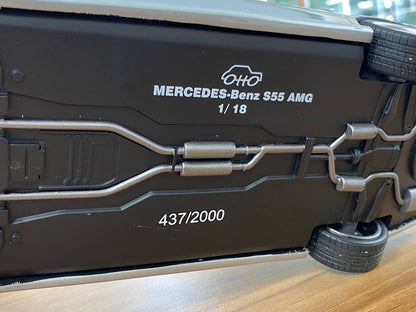 1/18 Resin Mercedes-Benz S 55 AMG ( W220 ) 2000 -Silver by OttOMobile - Limited 2000 pcs