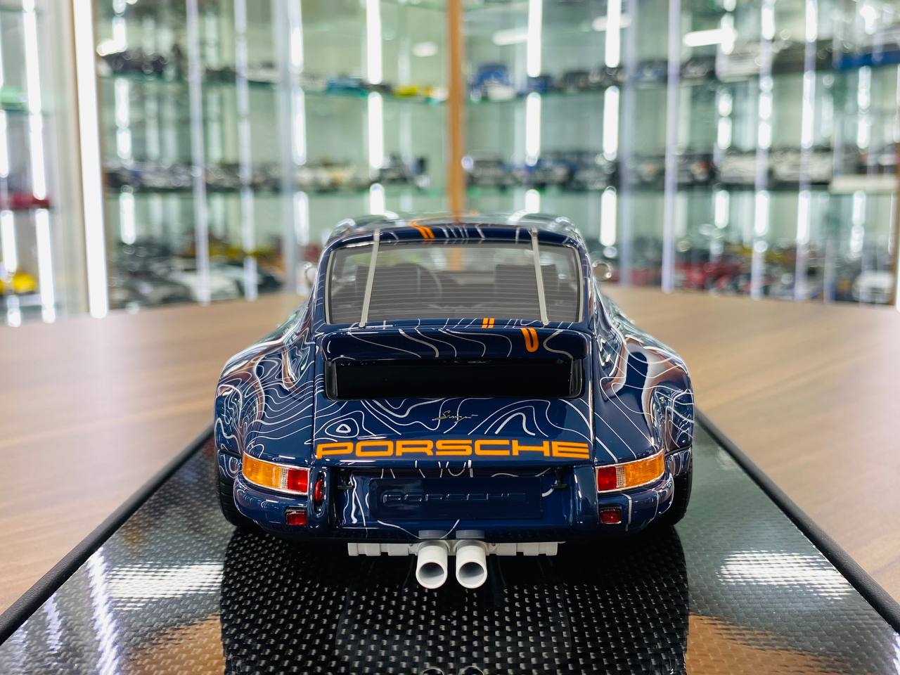 Ivy Model Porsche 911 Singer – 1/18 Resin, Mulholland Livery/Dark Blue, Limited 40 pcs