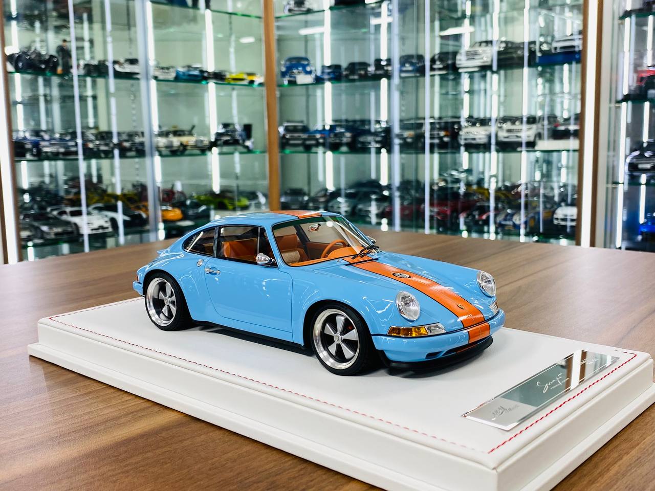 Ivy Model Porsche 911 Singer – 1/18 Resin Model, Gulf Blue, Limited 50