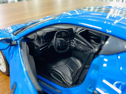 1/18 Diecast Full opening  Maisto Chevrolet Corvette Stingray Coupe 2020 Blue