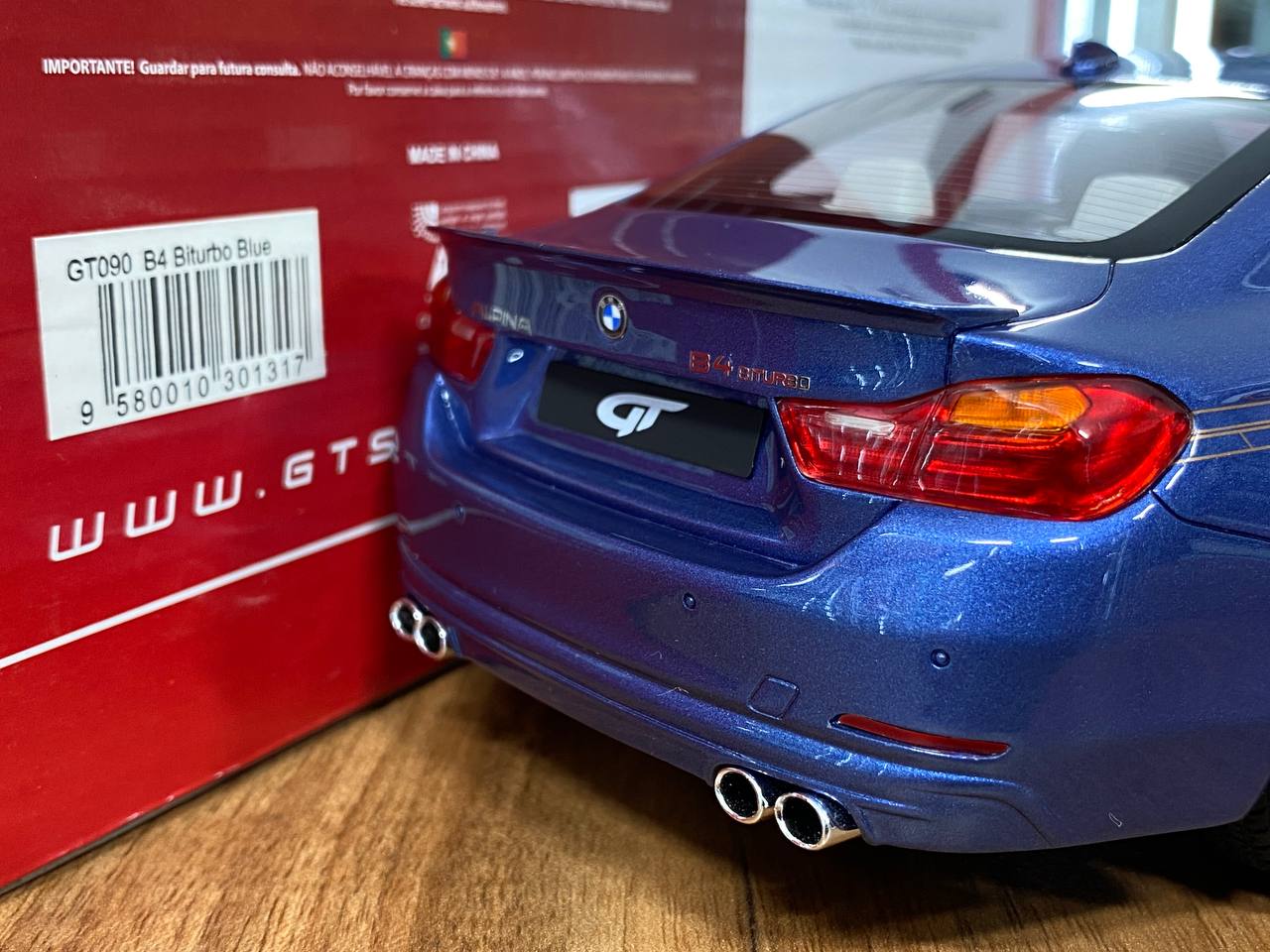 1/18 Resin BMW Alpina B4 Blue GT Spirit Scale Model Car