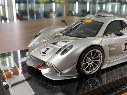 1/18 VIP Model Pagani Huayra R #1  [ Resin Silver | Limited Edition ]