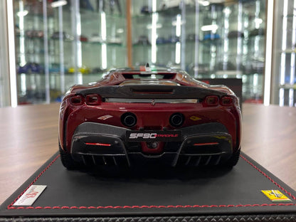 1:18 Resin MR Collection Ferrari SF90 Stradale Maroon / Italian Flag Limited 1 of 1