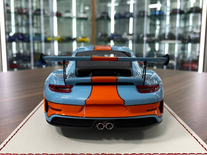 1:18 Resin Model  – Davis & Giovanni Porsche 911 GT3 RS (911.2) Gulf Blue Limited 20 pcs