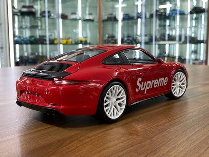 1:18 Diecast Full Opening – NSL Model Porsche 911 Carrera GTS Red Supreme / White Wheels – Limited 299