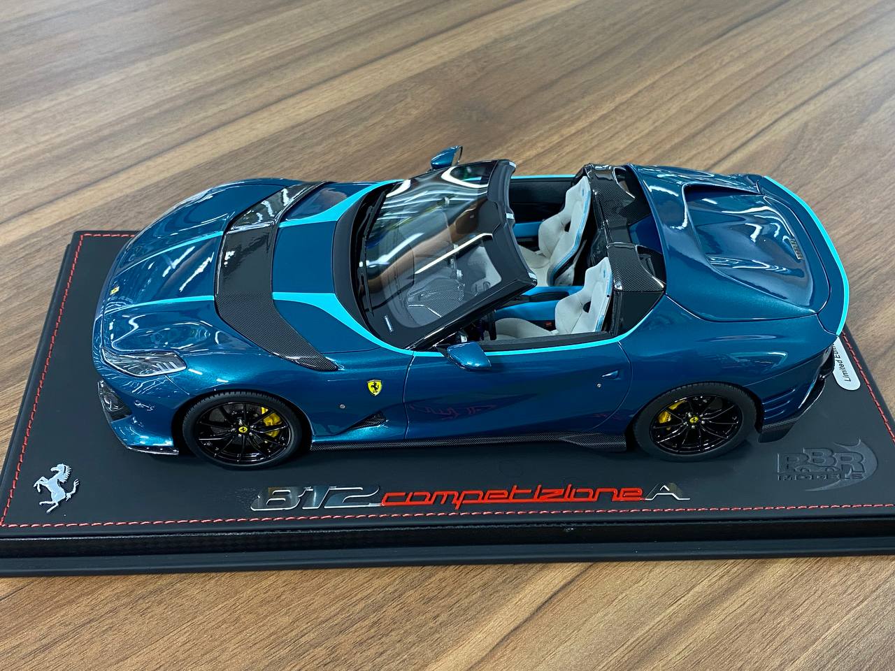 1/18 Resin  – BBR Models Ferrari 812 CompetizioneA ( Aperta ) Blue Capri Limited-90 pcs