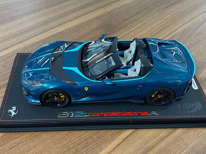 1/18 Resin  – BBR Models Ferrari 812 CompetizioneA ( Aperta ) Blue Capri Limited-90 pcs