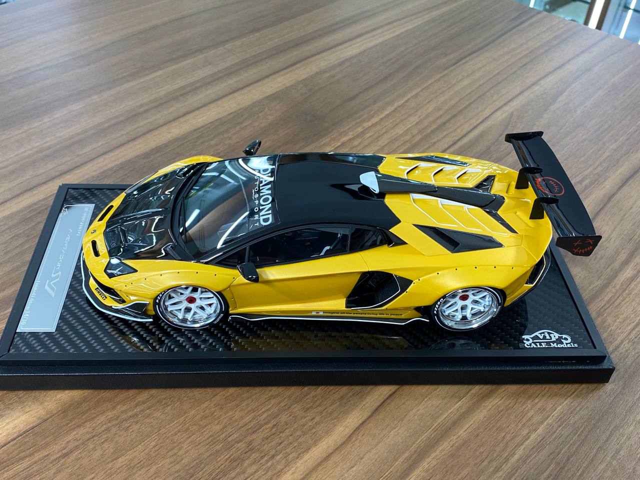 1/18 Resin VIP Models Lamborghini Aventador SVJ Pearl Yellow with Decals Ltd.Edn. 30 pcs
