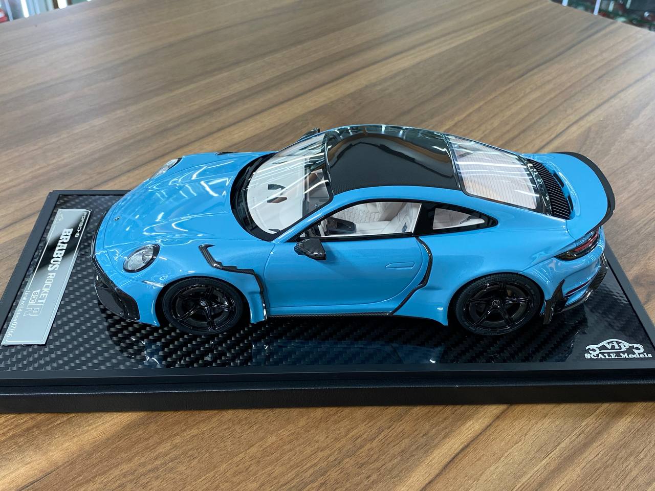 1/18 Resin – VIP Model Porsche BRABUS Rocket 900 R Frozen Blue Decal Ltd.Edn. 66 pcs