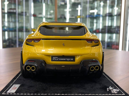 1/18 Resin  – MR Collection Models Ferrari Purosangue Yellow  Limited Edition: 01 of 01 pcs