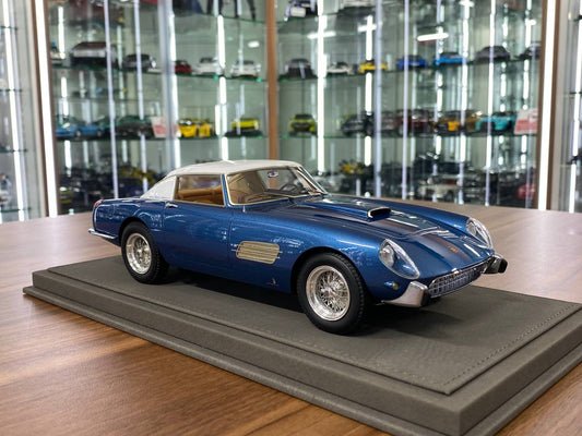 1/18 Resin Model – BBR Deluxe Ferrari Superfast 4.9 (1957) Metallic Light Blue / White Limited Edition: 500 pcs