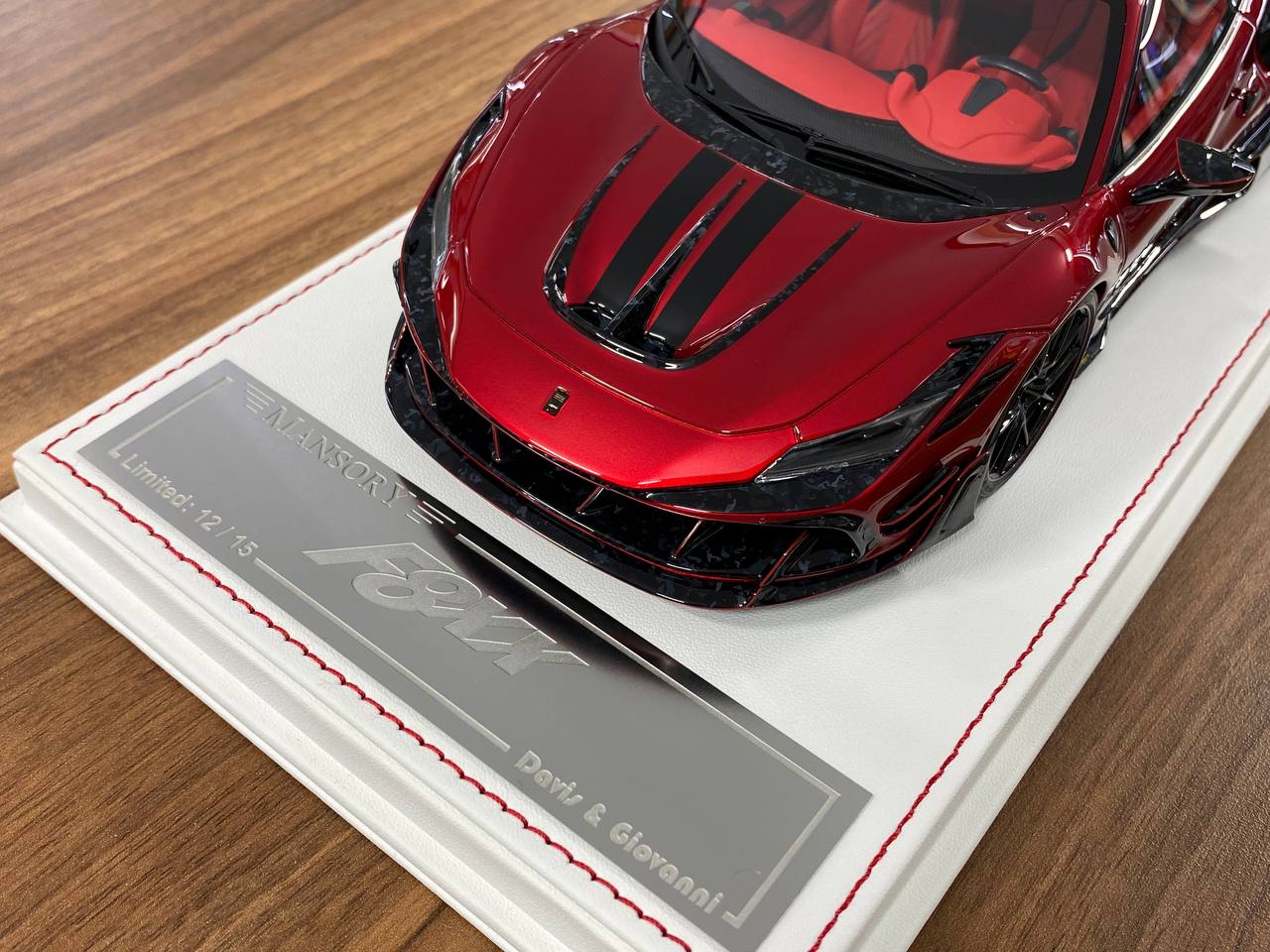 1/18 Resin – MANSORY F8XX | Davis & Giovanni |Chrome Red with Black Livery|Limited 15 pcs.