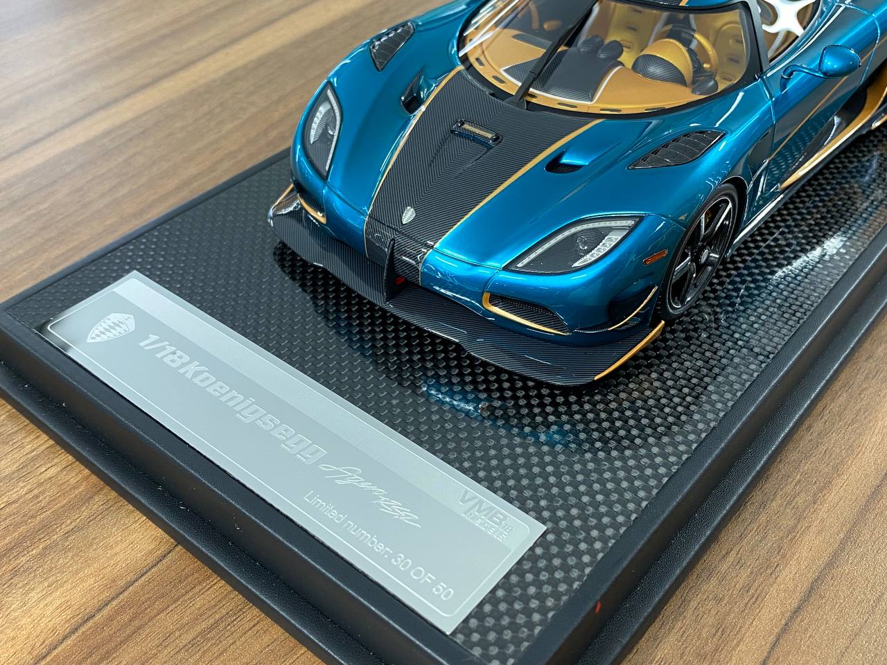 1/18 Resin – Koenigsegg Agera RS | VMB Models | Blue Turquoise | Limited 50 pcs
