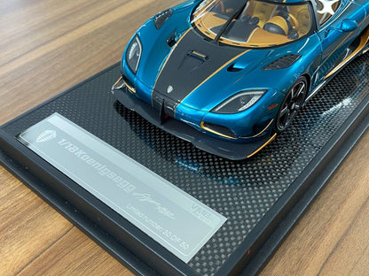 1/18 Resin – Koenigsegg Agera RS | VMB Models | Blue Turquoise | Limited 50 pcs