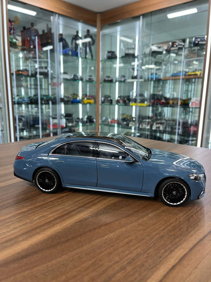 1/18 Mercedes-Benz S-Class | Blue Grey | Norev Diecast | Full Opening
