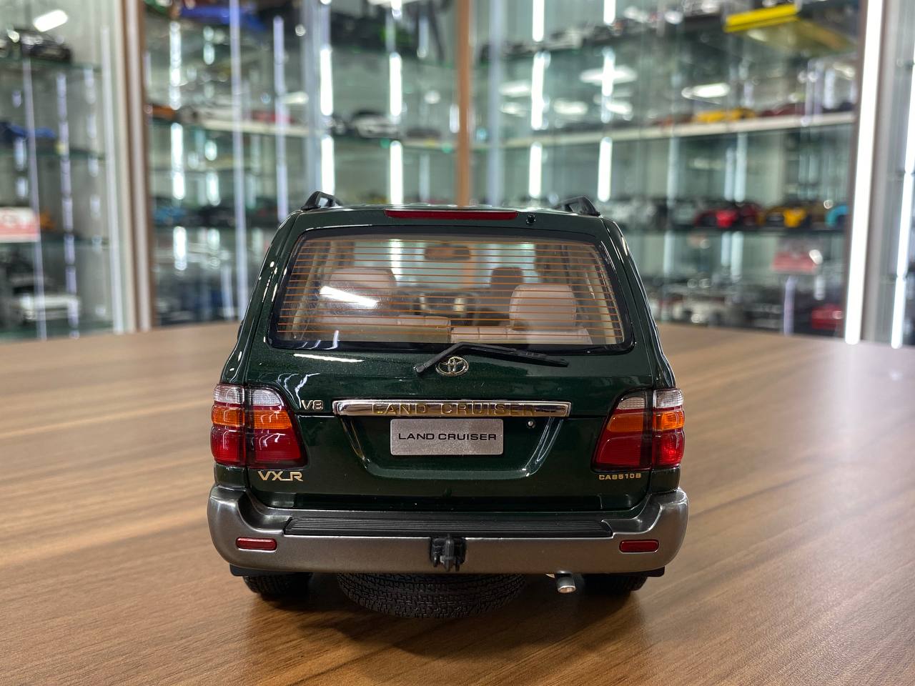 1/18 Diecast Toyota Land Cruiser 100 Green Faw Toys Scale Model Car
