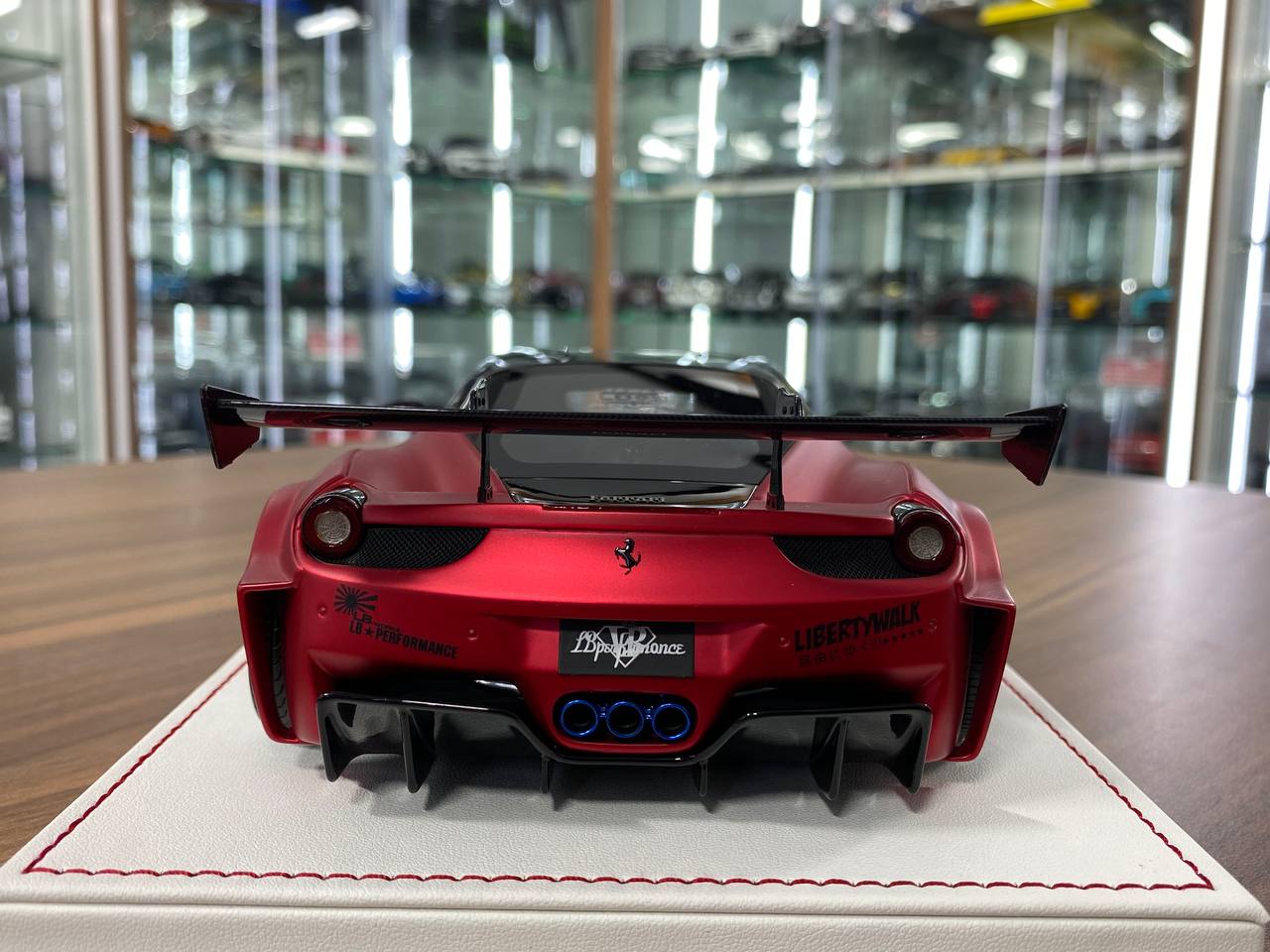 1/18 Resin Ferrari 458 GT LB Works – Matt Chrome Red| Davis & Giovanni