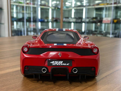 Hot Wheels Elite Ferrari 458 Speciale - [1/18 Diecast, Red ] - Paint Rashes Present