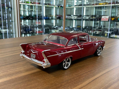 1/18 Diecast Chevrolet Bel Air 1957 ACME Red Scale Model Car