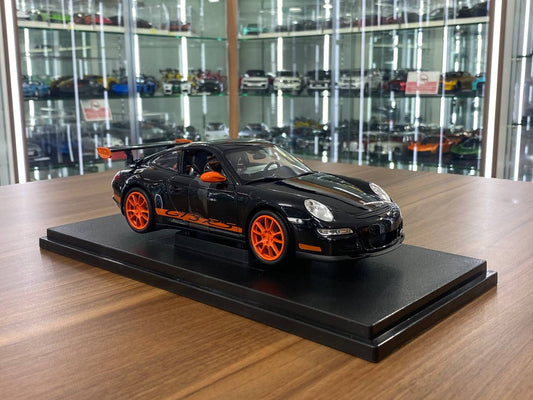 1/18 Welly Metal Diecast - Porsche 911(997) GT3 RS in black / orange Rim