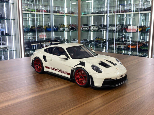 ★ 1/12 GT Spirit Porsche 911 (992) GT3 RS | Off White/Red Rim | Limited Edition 300 pcs