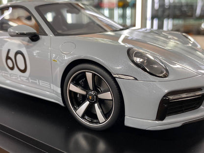 1/18 Resin Model - Porsche 911 Sport Classic Grey Metallic by Spark Models
