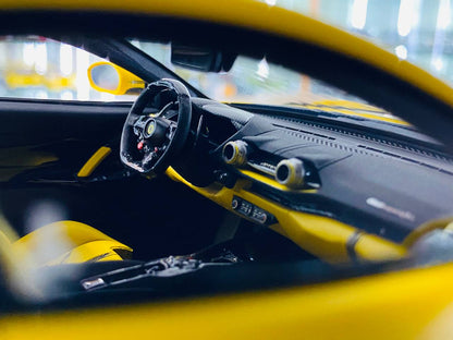H&H Ferrari 812 Competizione Blank Sheet - 1/18 Resin Model, Matt Yellow, Limited to 30 Pieces