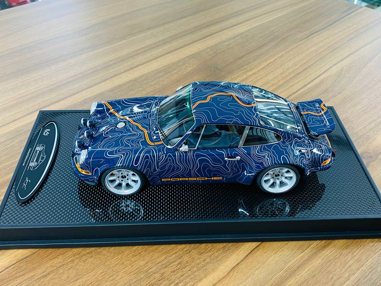 Ivy Model Porsche 911 Singer – 1/18 Resin, Mulholland Livery/Dark Blue, Limited 40 pcs