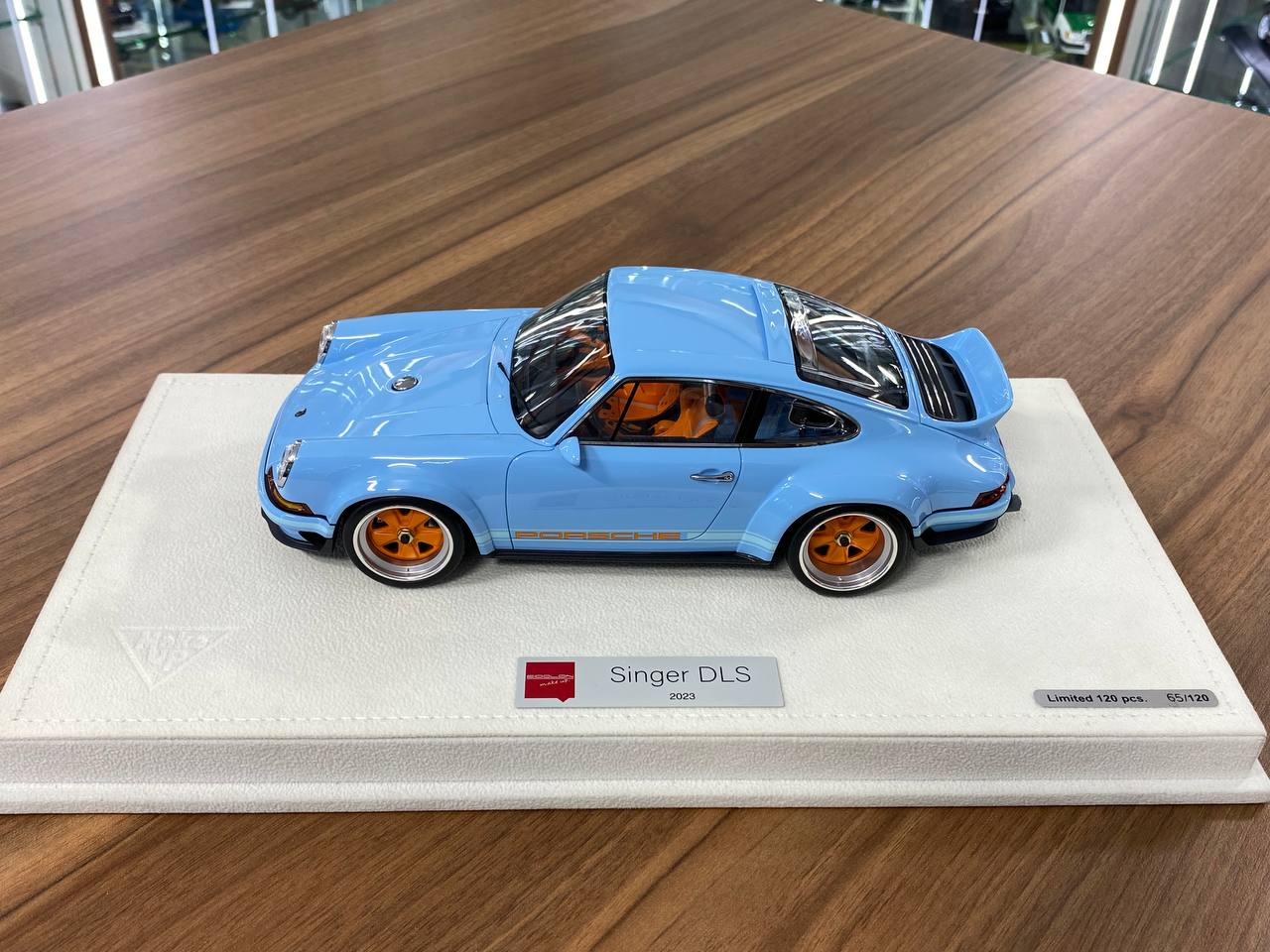 1/18 Resin Model - Porsche Singer DLS 2023 by Make Up (Gulf Blue) | Limited Editon of 120 pcs