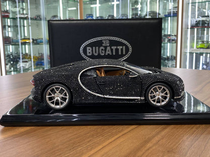 1/18 Diecast Bugatti Chiron Swarovski Crystal Limited Edition (137 out of 150) Bburago