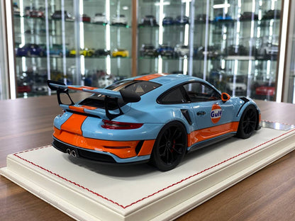 1:18 Resin Model  – Davis & Giovanni Porsche 911 GT3 RS (911.2) Gulf Blue Limited 20 pcs