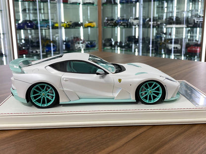 1:18 Resin Model – Davis & Giovanni Ferrari 812 N-Largo Novitec Matt Pearl White / Tiffany Limited 1 of 1