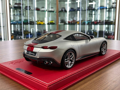 1/18 Resin  – BBR Models Ferrari Roma Matte Sanusilver Limited-180 pcs