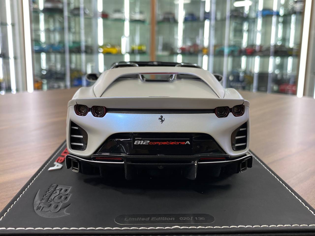 1/18 Resin  – BBR Models Ferrari 812 CompetizioneA ( Aperta )Bianco Onda Marina Matt Limited-136 pcs