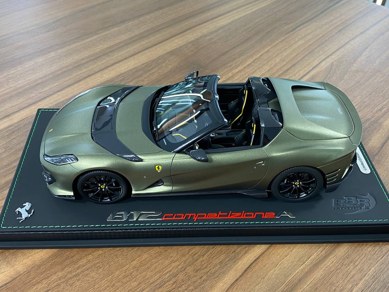 1/18 Resin  – BBR Models Ferrari 812 CompetizioneA ( Aperta ) Verde Manzoni matt Limited-70 pcs
