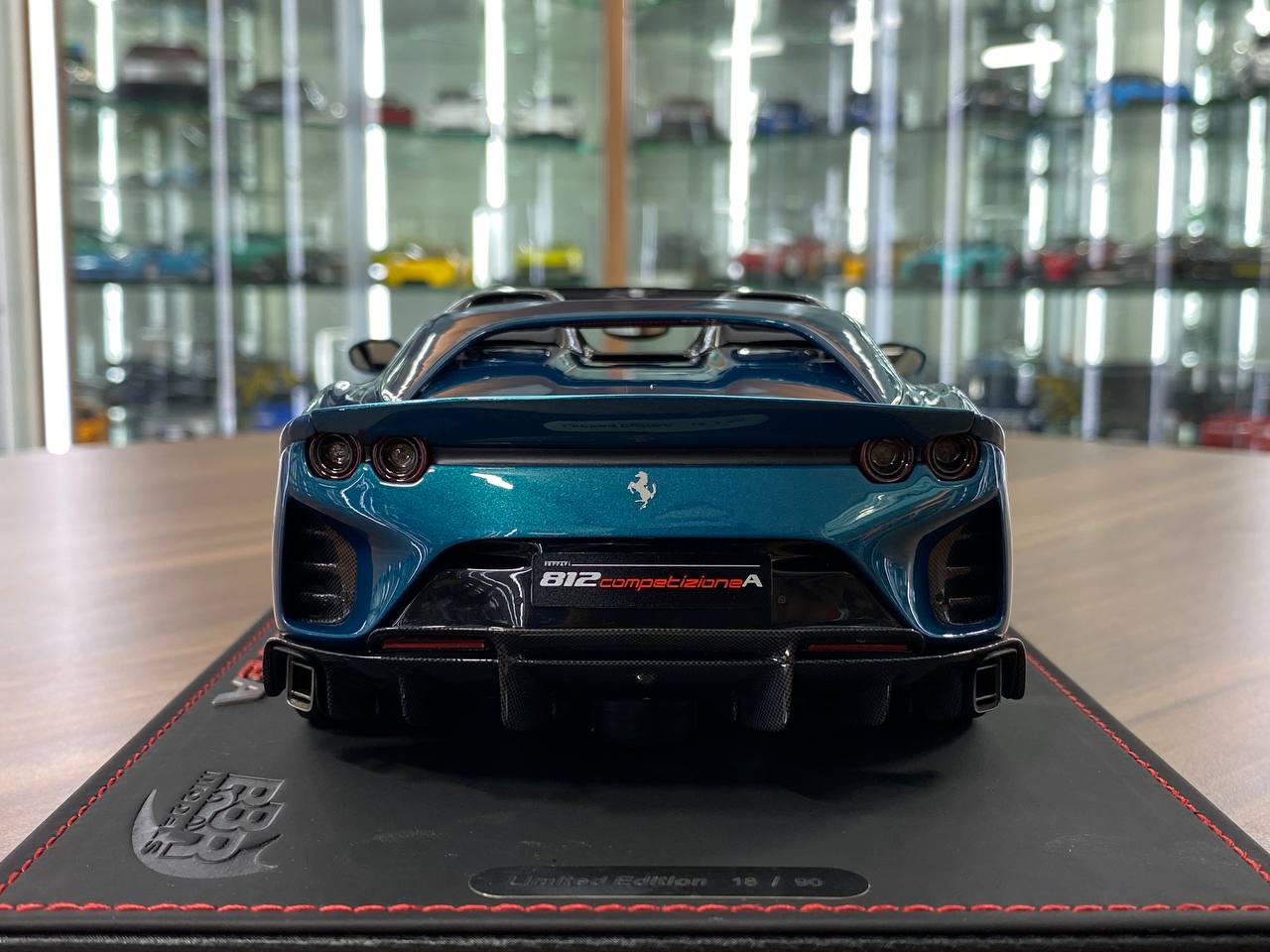 1/18 Resin  – BBR Models Ferrari 812 CompetizioneA ( Aperta ) Blue Capri Limited-90 pcs