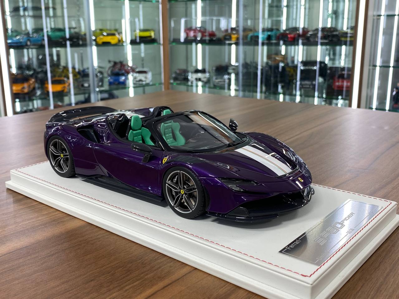 1/18 Resin Model – CE Custom Edition Ferrari SF90 Spider Purple  Limited Edition: 30 pcs