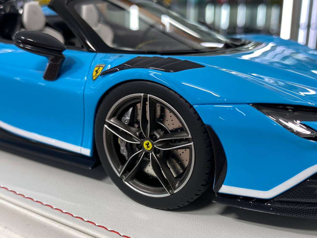 1/18 Resin Model – CE Custom Edition Ferrari SF90 Spider Blue  Limited Edition: 30 pcs