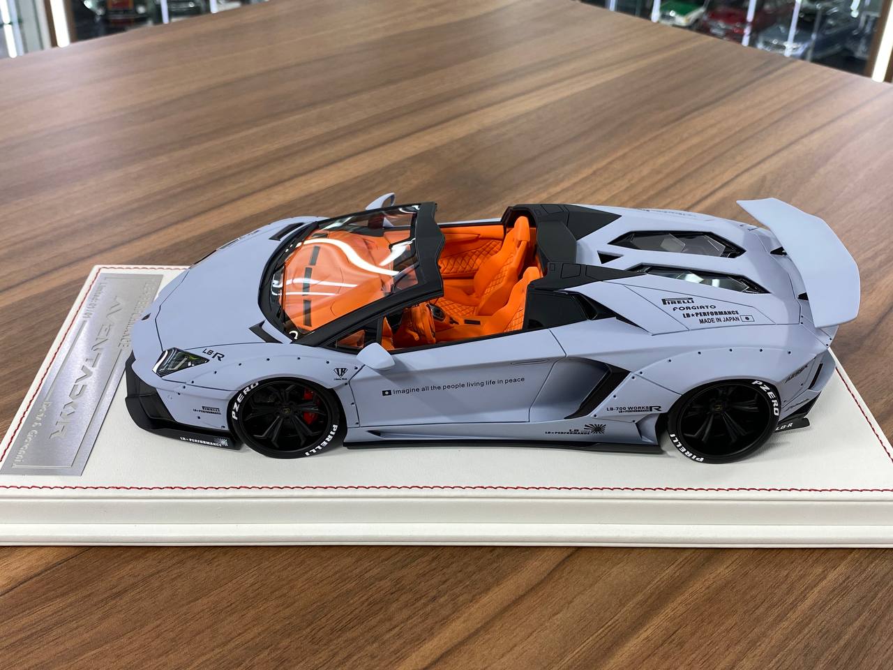 1/18 Resin Model – Lamborghini Aventador Roadster LB Performance | Davis & Giovanni | Matt Grey | 1 of 11
