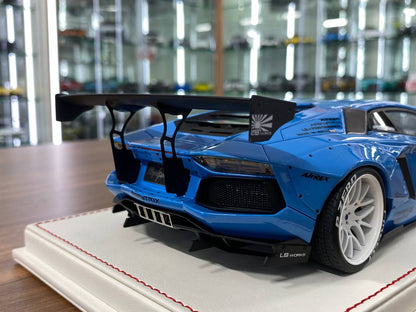 1/18 Resin Model – Lamborghini Aventador LB Performance | Davis & Giovanni | Metallic Light Blue | 1 of 5